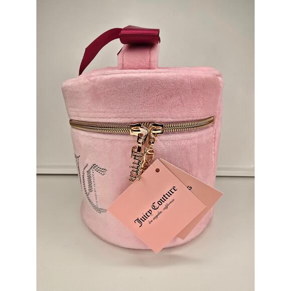Juicy Couture I Love Juicy Round Travel Cosmetics Bag - Picture 3 of 9